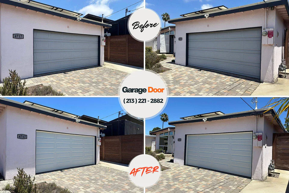 Before and after: garage door repair Fort Riley, KS